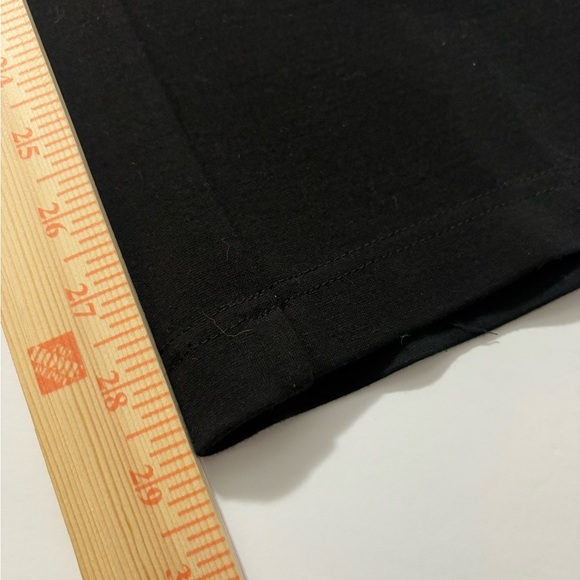 Eileen Fisher Soft Viscose Classic Black Straight Leg Pants. 2 Button Closure. - Picture 9 of 12